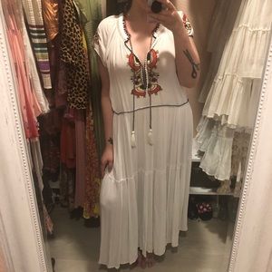 Free people white dress- medium